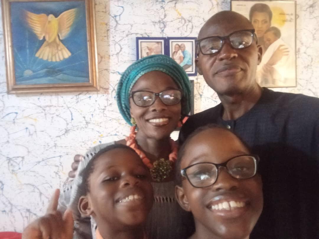 Abimbola with his family